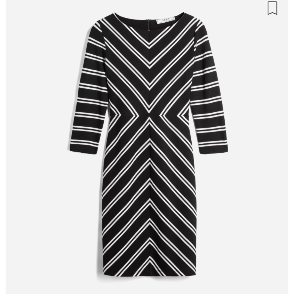 Kaitlin Knit Dress. Black/white dress. Size 12. Worn only a handful of times.